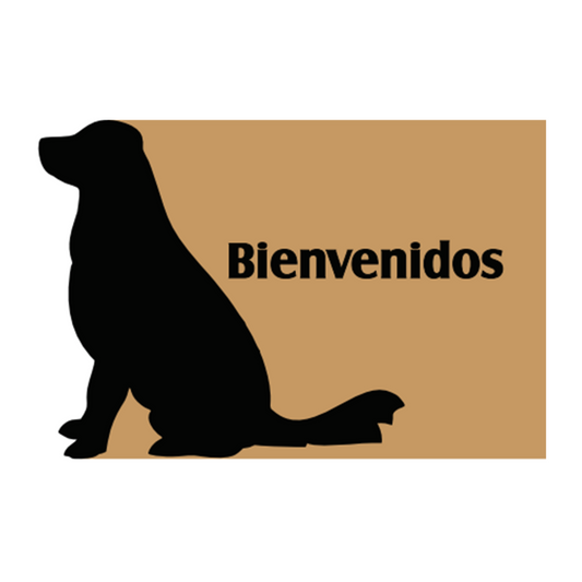 Limpiapies "Bienvenidos" Silueta Perro