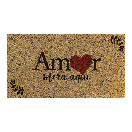 Limpiapies Bienvenida "Amor Vive Aquí"