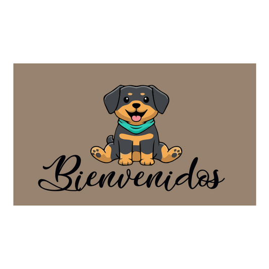 Limpiapies "Bienvenido Perro" Beige