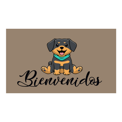 Limpiapies "Bienvenido Perro" Beige